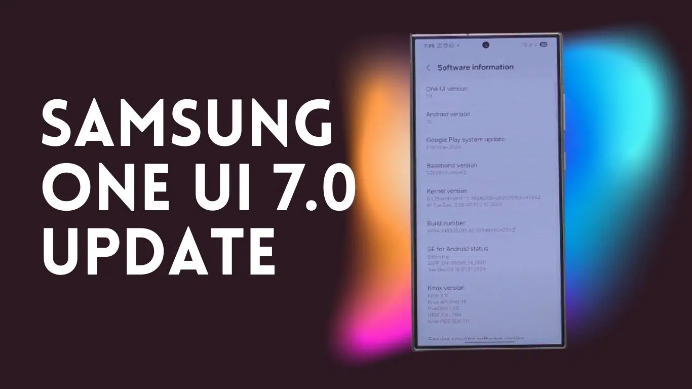 Samsung One UI 7 Update